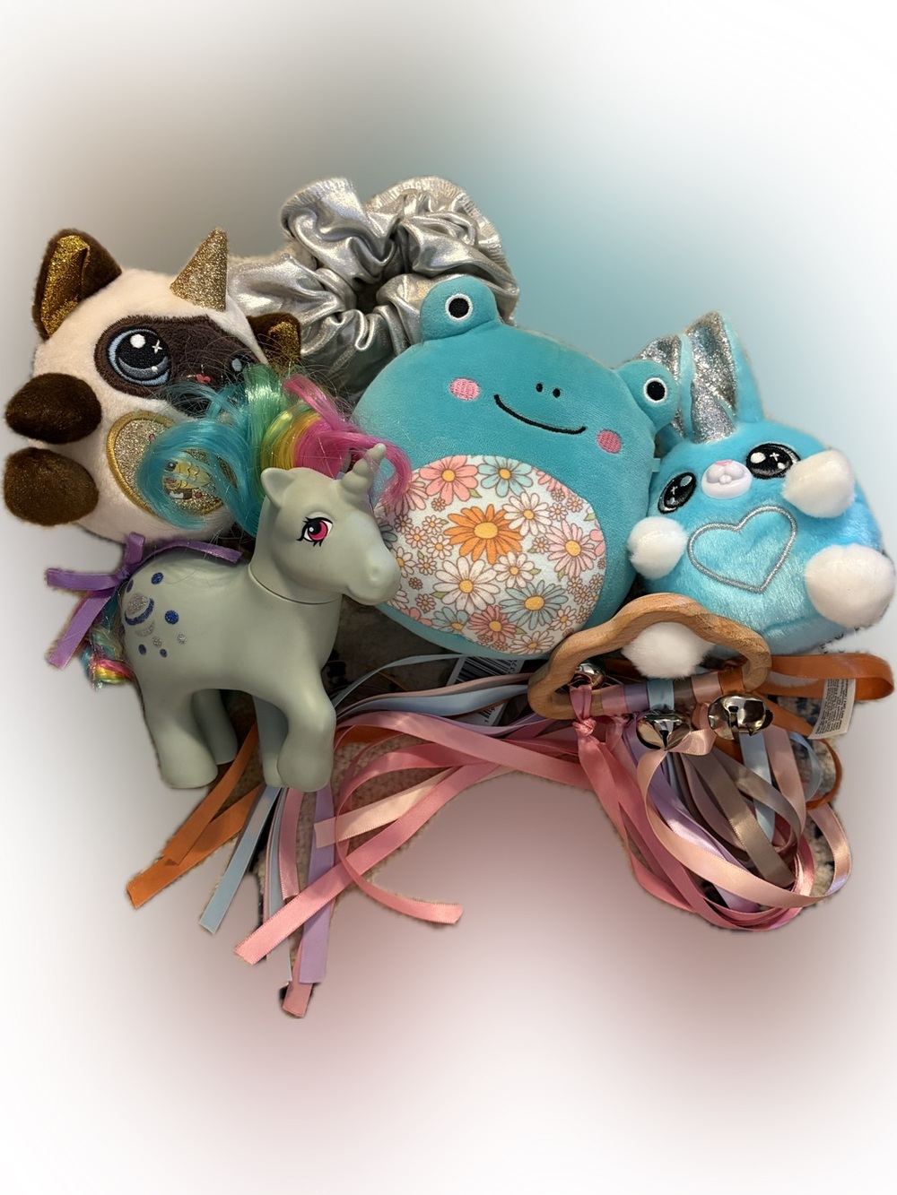 Toys lot 6 pieces my little pony squishmallows rainbowcorns